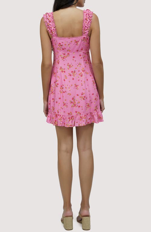 Shop Lost + Wander Love Spell Floral Minidress In Pink-floral