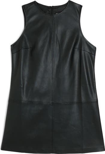 River island sales black leather dress