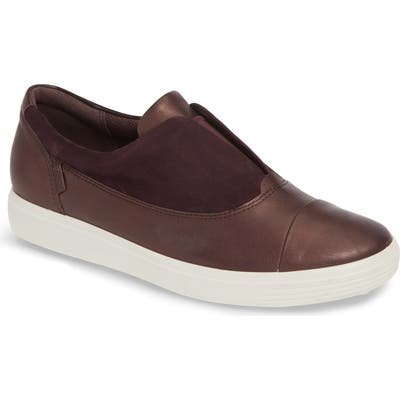 Ecco Soft 7 Iii Slip-On Sneaker, Burgundy