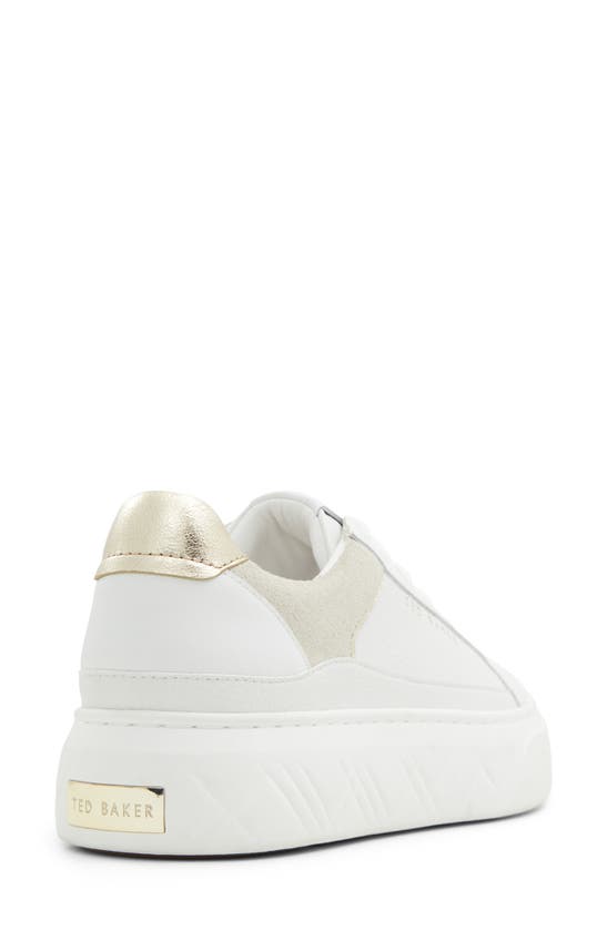 Shop Ted Baker Adison Platform Sneaker In White