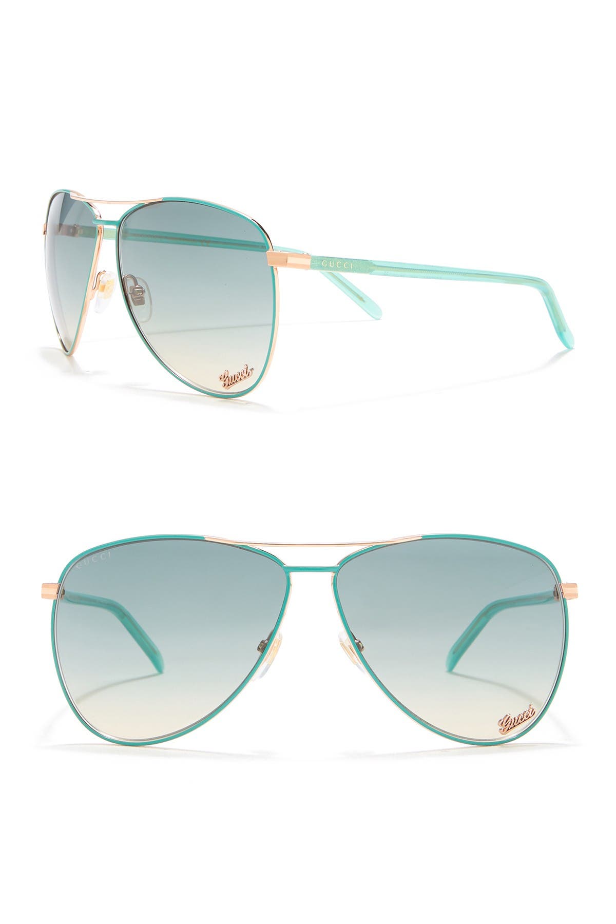 gucci 62mm aviator sunglasses
