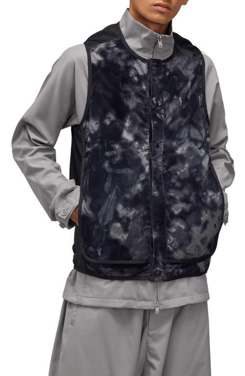 Y-3 Tie Dye Cotton Blend Vest In Grey Tie Dye Multi