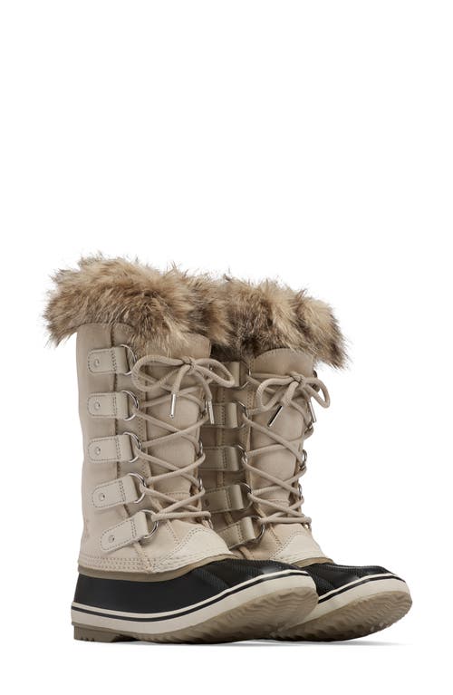 Size 6 SOREL Joan of Arctic Faux Fur Waterproof Snow Boot in Fawn/Omega Taupe at Nordstrom, 
