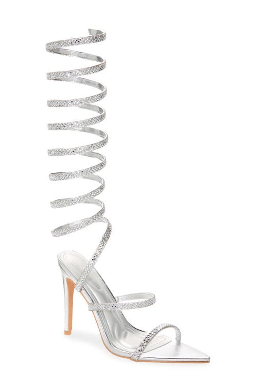 Gianella Water Resistant Ankle Strap Sandal in Silver
