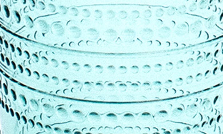 Tarhong Beaded Jumbo Cobalt Glasses, Set Of 6 In Green