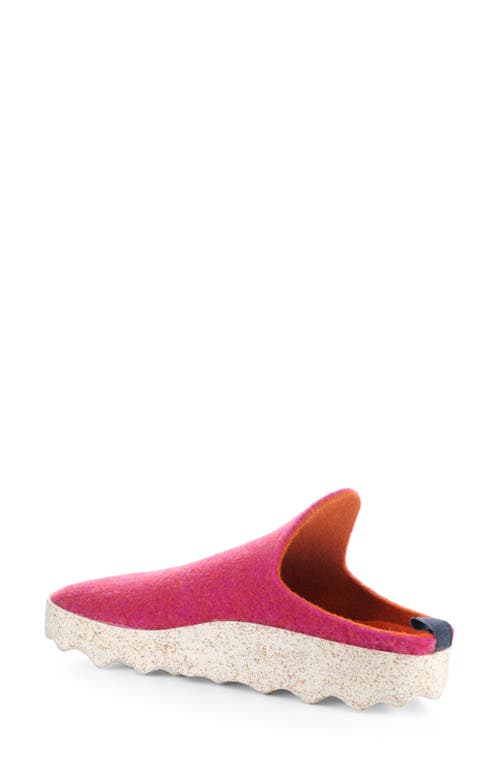 Asportuguesas By Fly London Fly London Come Sneaker Mule In 057 Fuchsia Tweed/felt