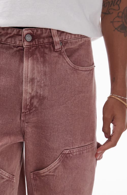 Shop Topman <br />loose Fit Carpenter Jeans<br /> In Pink