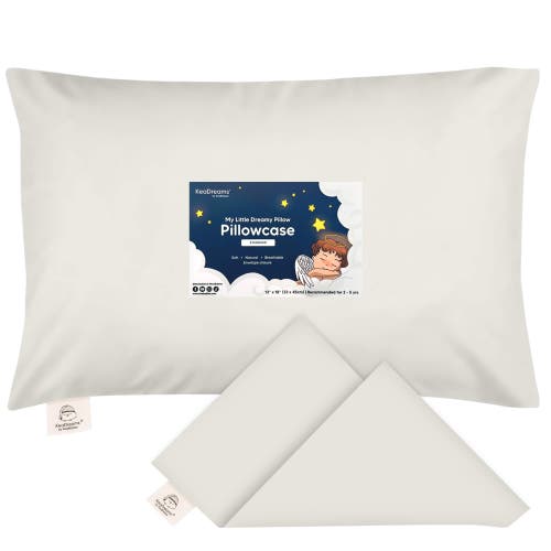 Keababies Printed Toddler Pillowcase 13x18" In Pearl Grey