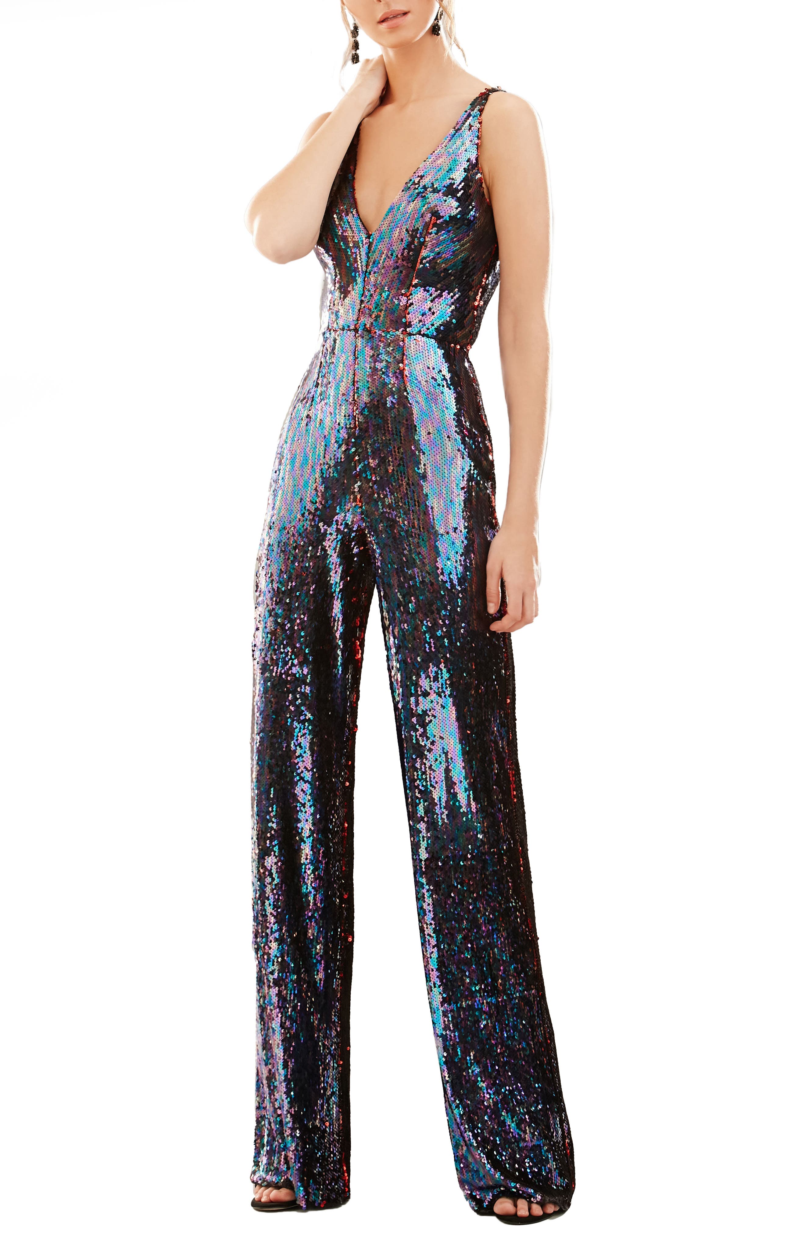 nordstrom dress the population jumpsuit