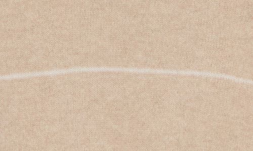 Bruno Magli Stripe Cashmere Sweater In Oat