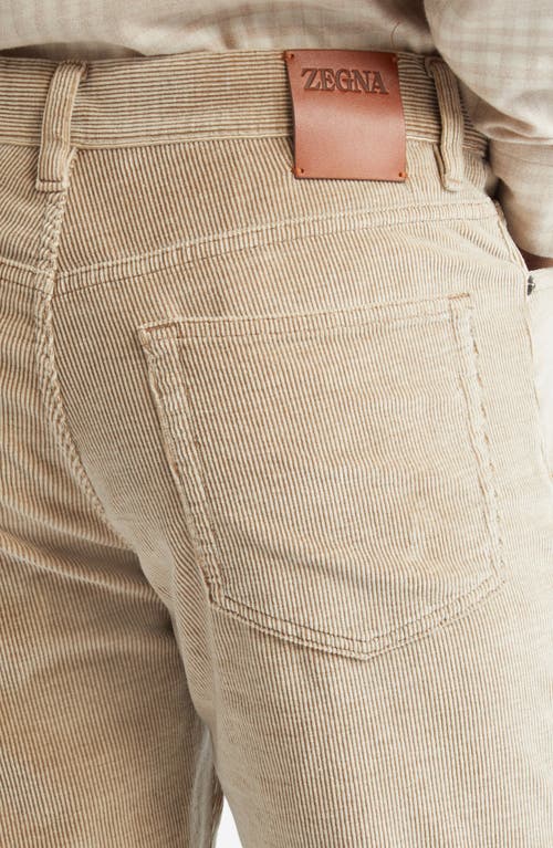 Zegna Cashco Five Pocket Corduroy Pants In Piedicavallo