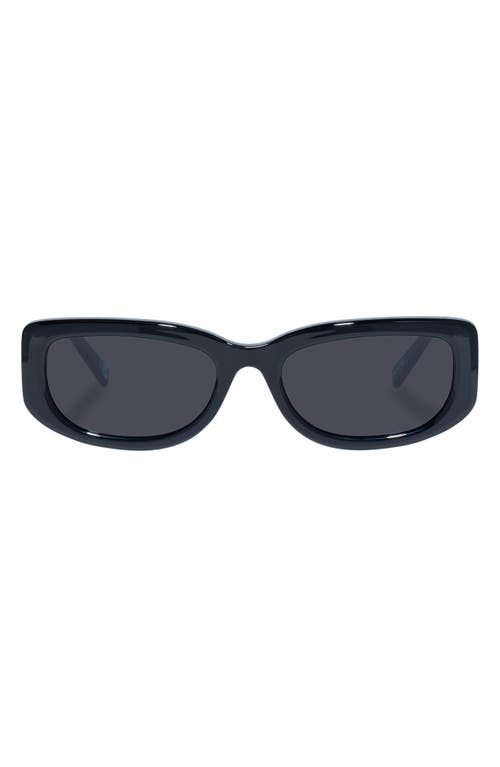 Shop Le Specs Monopoly 55mm Rectangular Sunglasses In Black