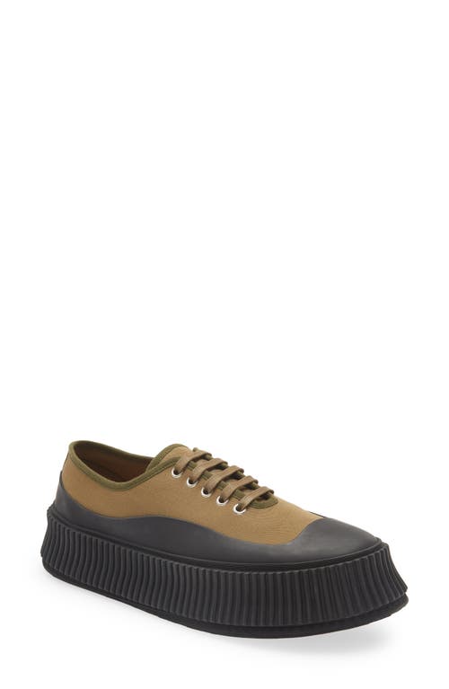 Jil Sander Platform Creeper Sneaker in Light Ivory | Smart Closet