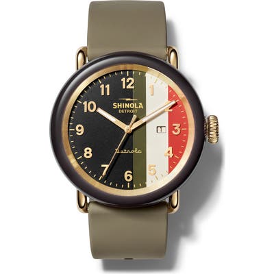 Shinola Detrola Silicone Strap Watch, 4m