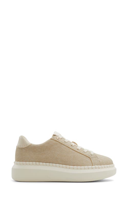 Roxy Stellar Platform Sneaker In Parchment