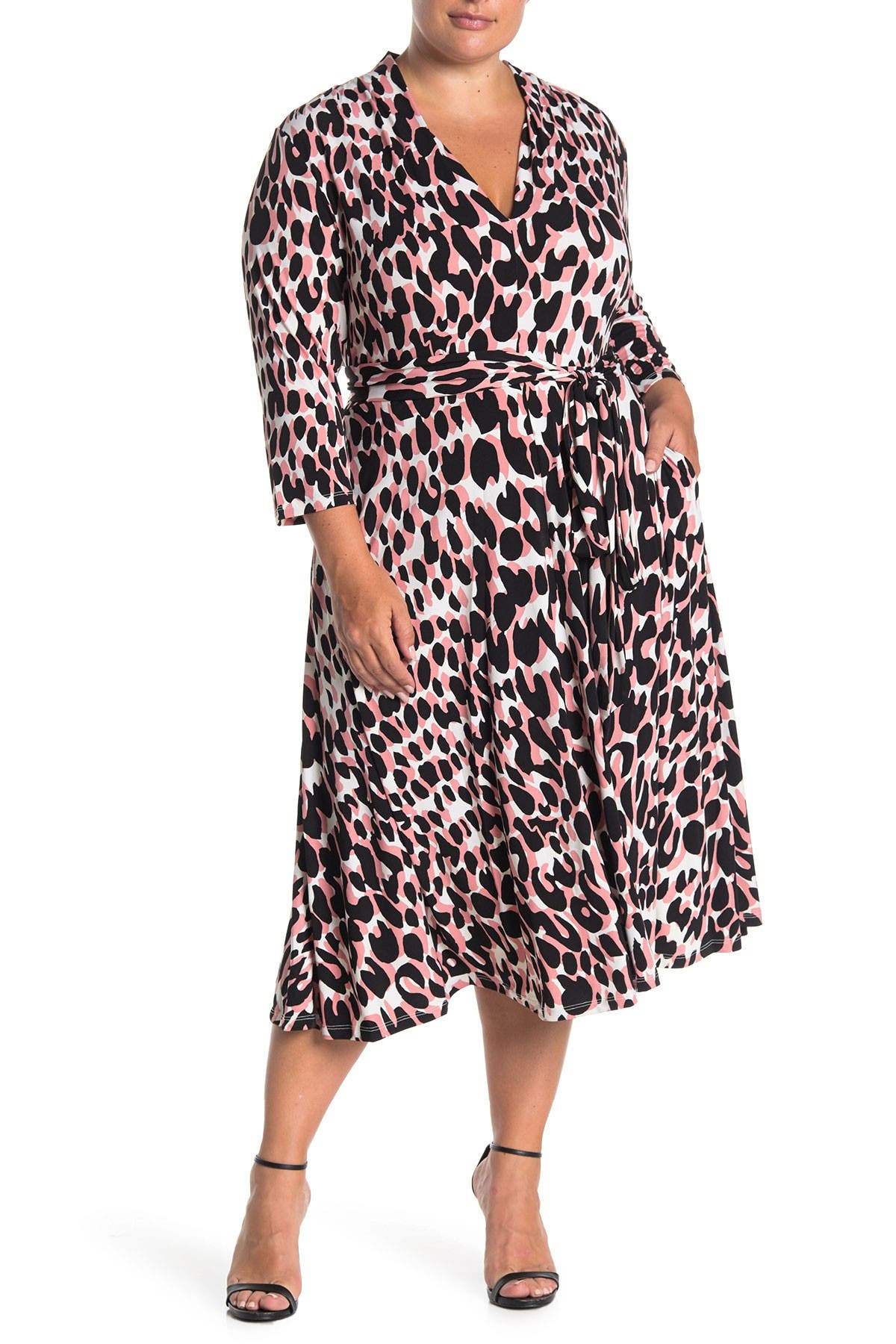 leopard tie dress