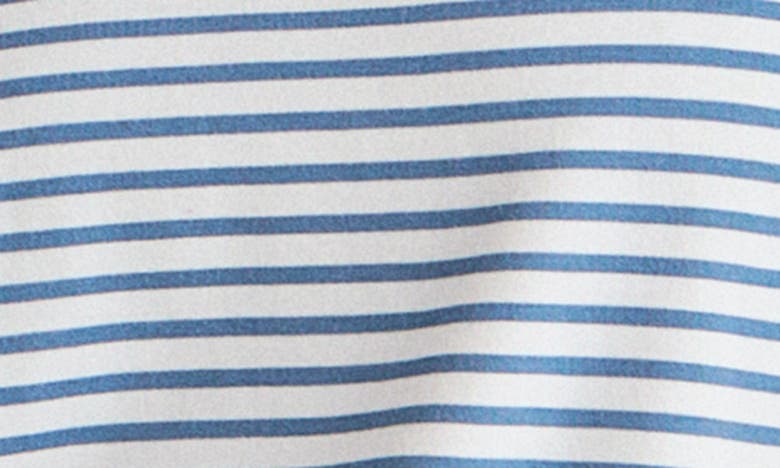 Shop Splendid Lulu Stripe T-shirt In Cerulean/ White