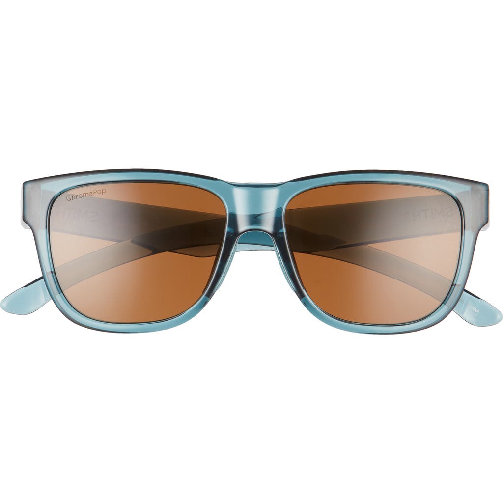 Smith Lowdown 2 Slim 51mm Polarized Sunglasses In Crystal Stone Green/brown