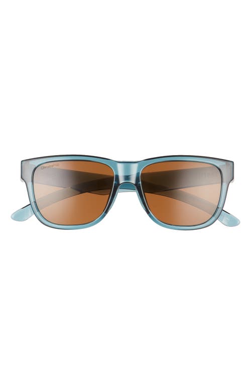 Lowdown 2 Slim 51mm Polarized Sunglasses in Crystal Stone Green/Brown
