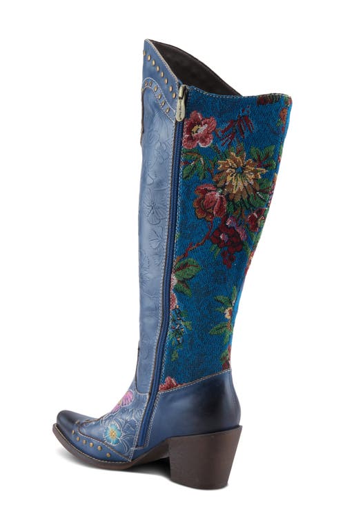 Shop L'artiste By Spring Step Mallorie Knee High Boot In Blue