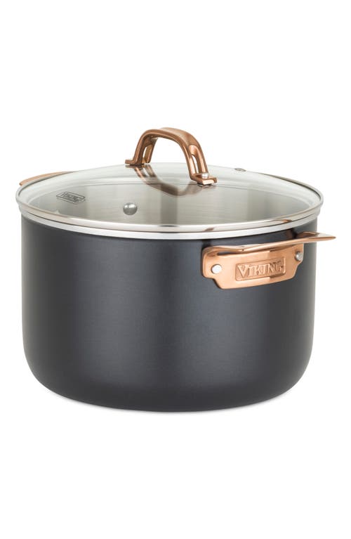 Viking 3-ply 11-piece Cookware Set In Matte Black/copper