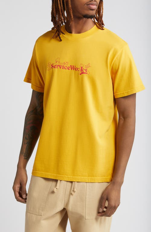 Chase Cotton Graphic T-Shirt in Yellow
