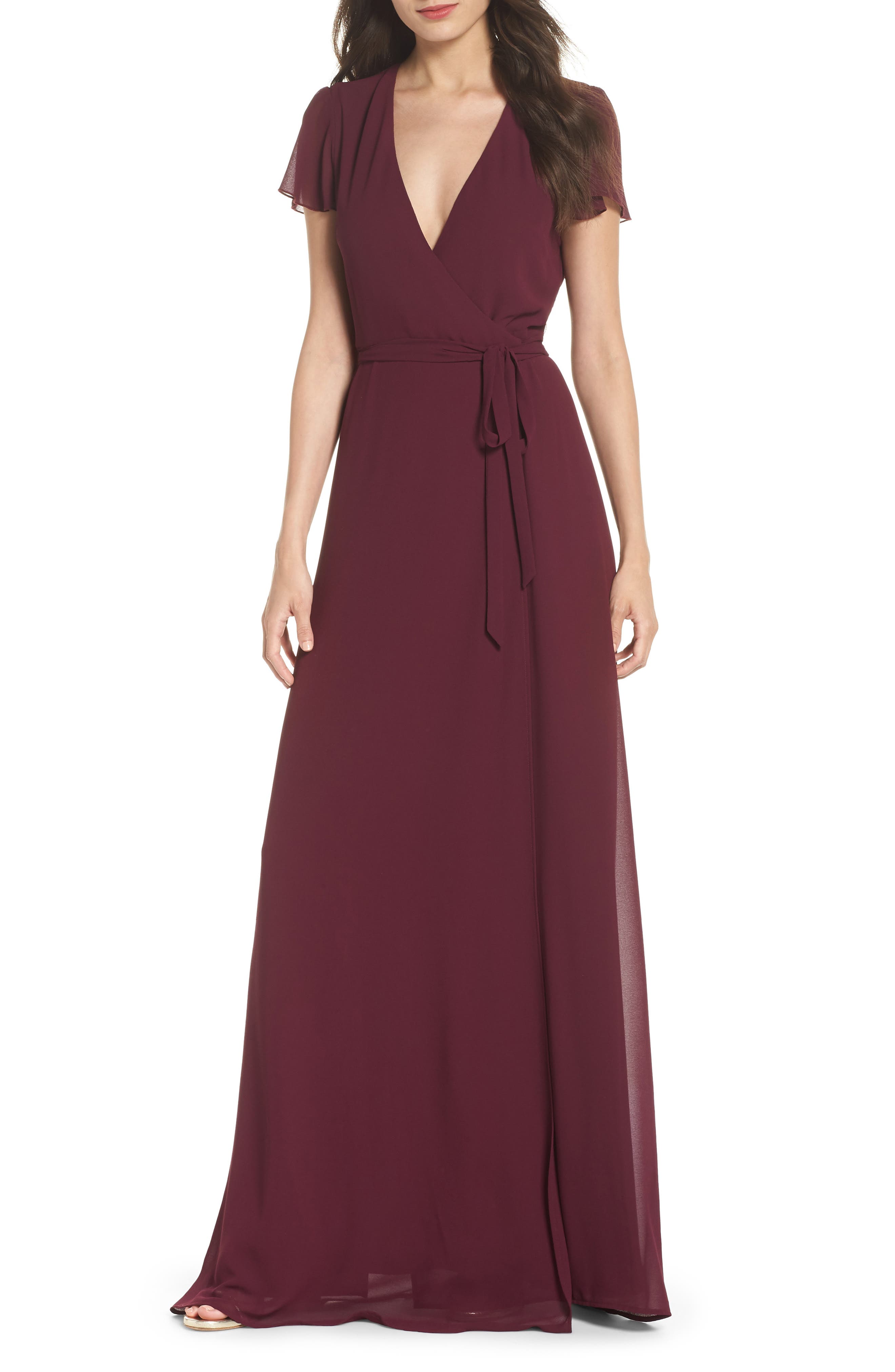 Show Me Your Mumu Noelle Wrap Dress, Red