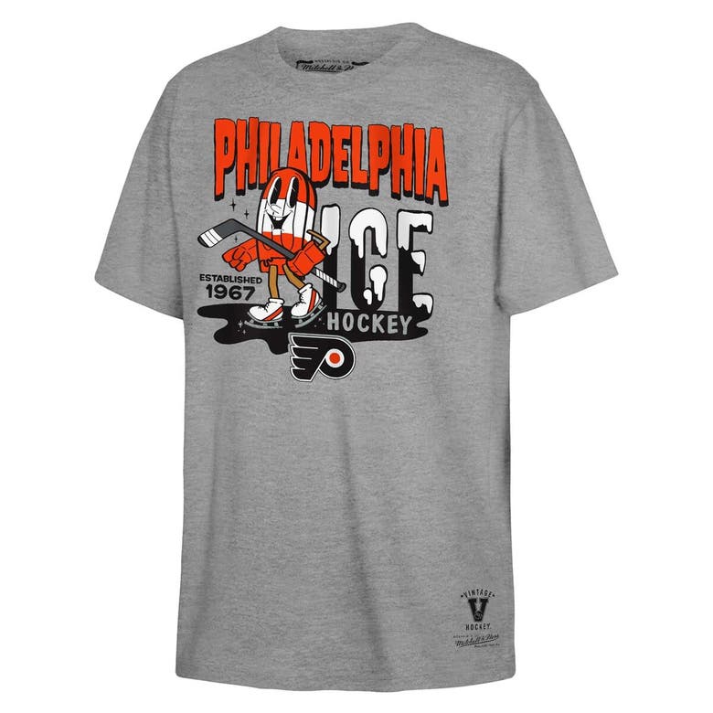 Shop Mitchell & Ness Youth  Gray Philadelphia Flyers Popsicle T-shirt