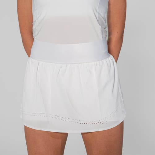 Avi Cross-court Skirt In Club White