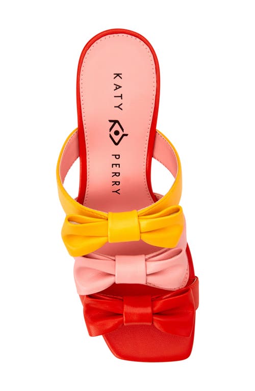 Shop Katy Perry The Bow Sandal In Mango/pink/orange