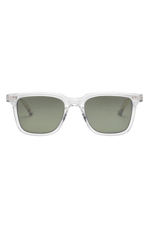 Electric Birch 53mm Polarized Square Sunglasses in Crystal/Grey Polar