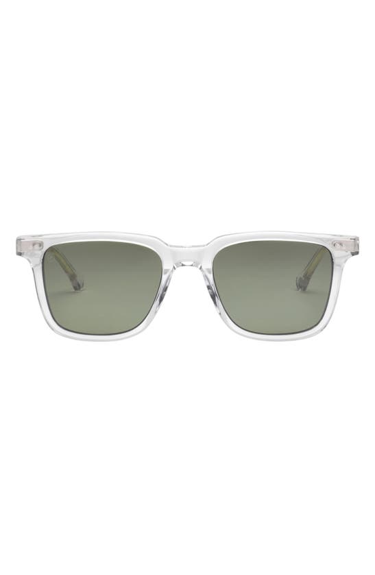 Electric Birch 53mm Polarized Square Sunglasses In Crystal/ Grey Polar