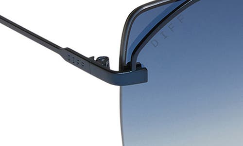 Diff Bree 62mm Square Sunglasses In Aegean Blue Flash