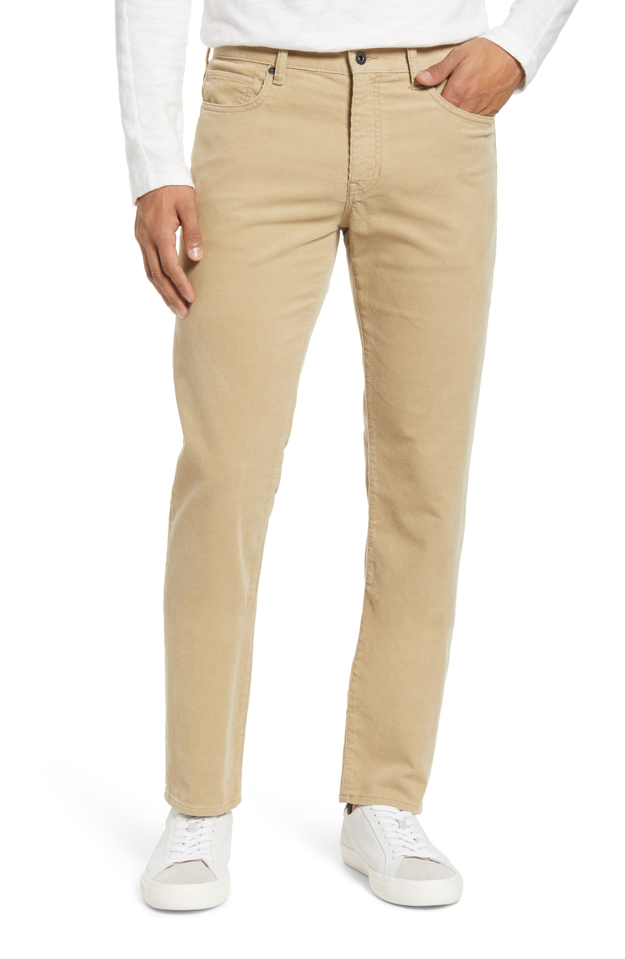 athletic fit corduroy pants