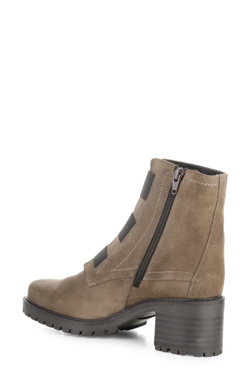 Shop Bos. & Co. Indie Waterproof Bootie In Taupe/dkbrown Suede/elastic