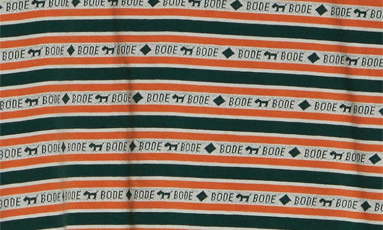 Shop Bode Scottie Jacquard Boxy T-shirt In Green