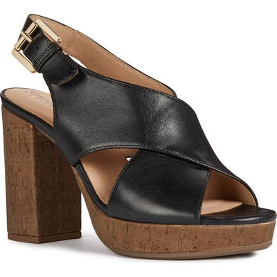 Geox Gerbera Sandal, Black
