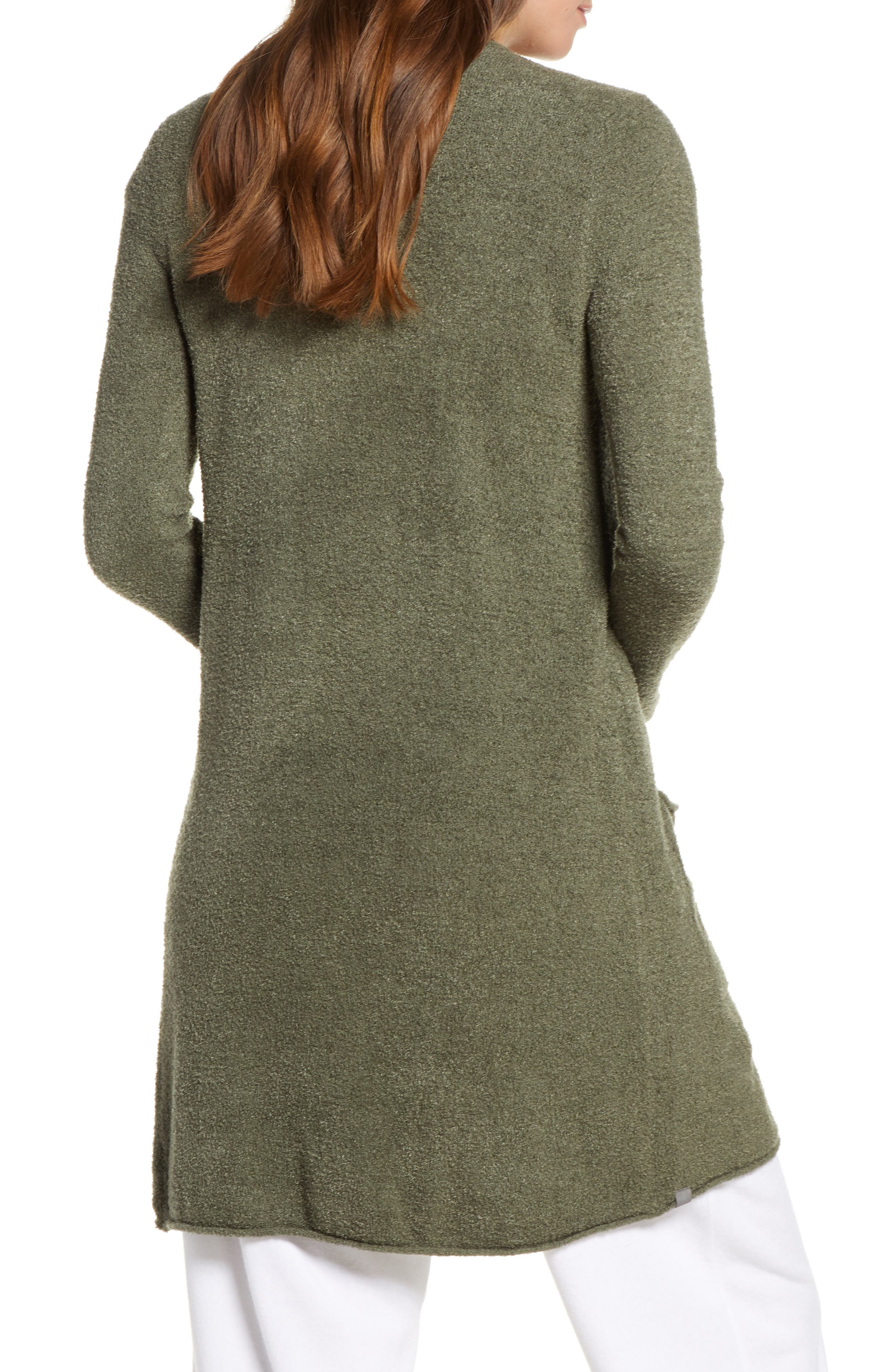 Barefoot Dreams Cozychic Lite® Long Cardigan In Olive