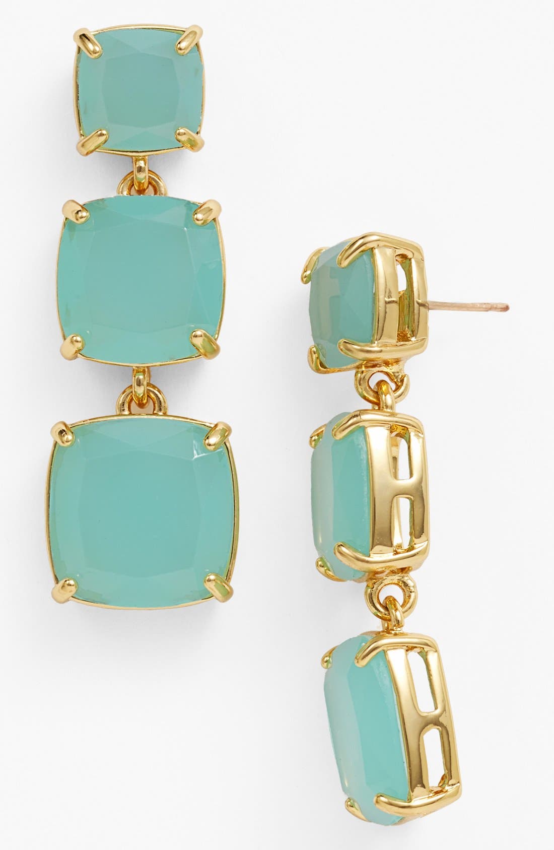 kate spade new york 'shaken & stirred' graduated linear drop earrings
