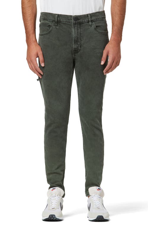 Hudson Zack Side Zip Skinny Jeans in Stained Army
