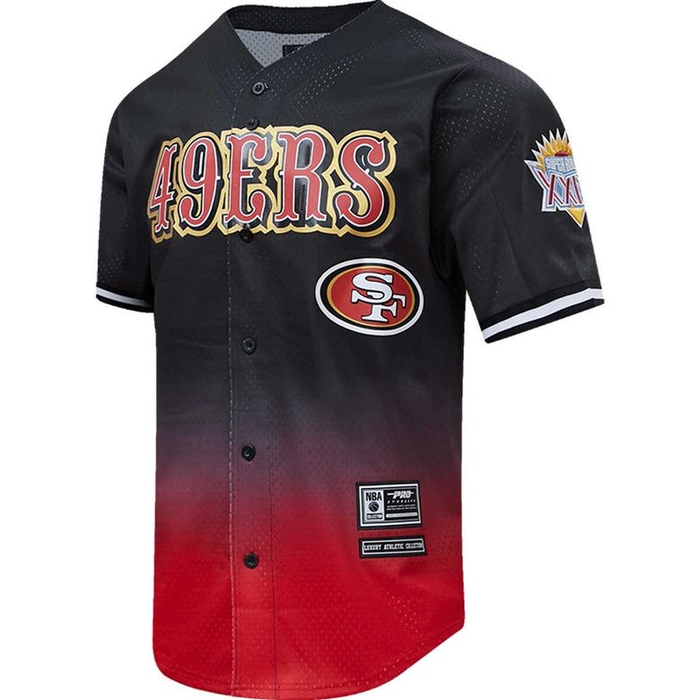 San Francisco 49ers Men's Pro Standard Black Full Button Baseball