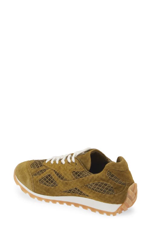 Shop Bottega Veneta Orbit Low Top Sneaker In Olive Oil