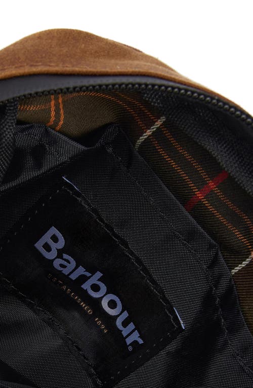 BARBOUR BARBOUR FIELD WATER RESISTANT WAXED COTTON CROSSBODY BAG