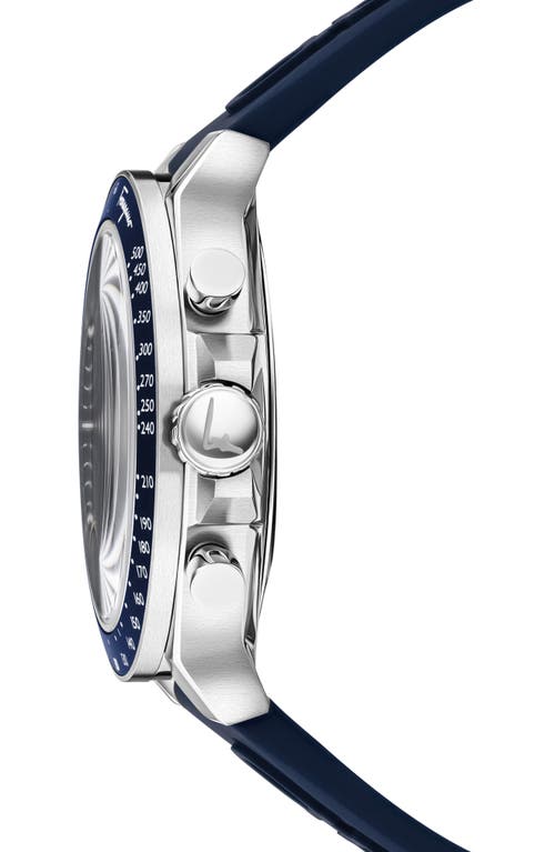 FERRAGAMO FERRAGAMO SILICONE STRAP CHRONOGRAPH WATCH, 43MM