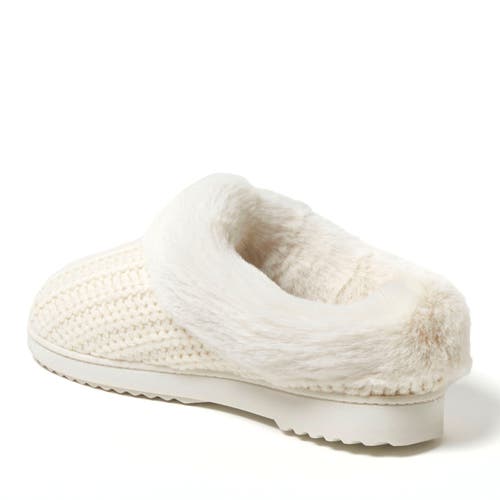 DEARFOAMS DEARFOAMS HANNAH FESTIVE KNIT CLOG SLIPPER 