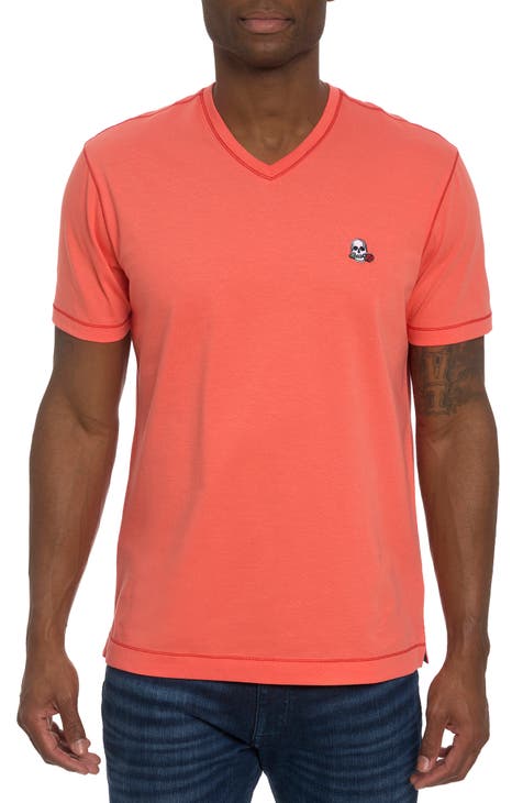 robert graham orange shirt