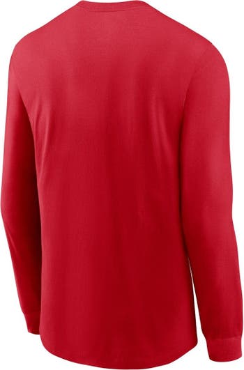 Nike Men's Nike Red St. Louis Cardinals Over Arch Performance Long Sleeve T- Shirt