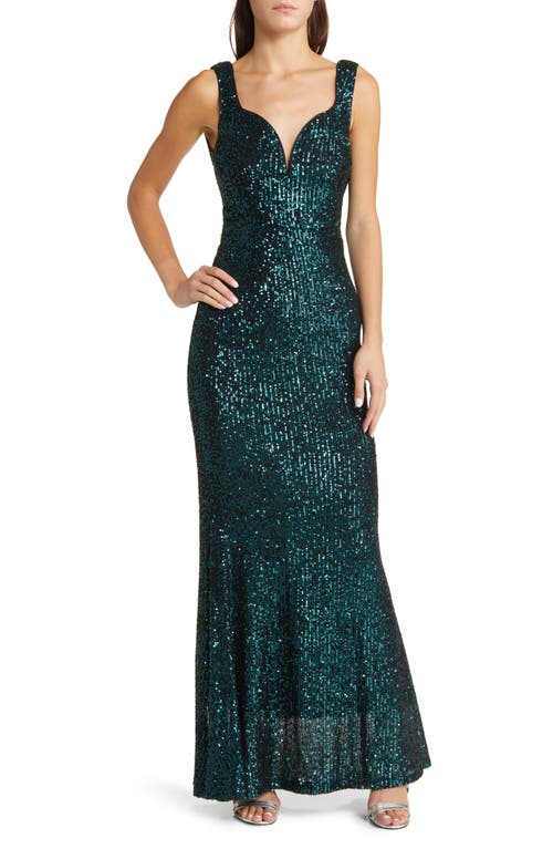 Lulus Forever Glam Sequin Mermaid Gown in Emerald Green | Smart Closet Lulus Forever Glam Sequin Mermaid Gown in Emerald Green | Smart Closet