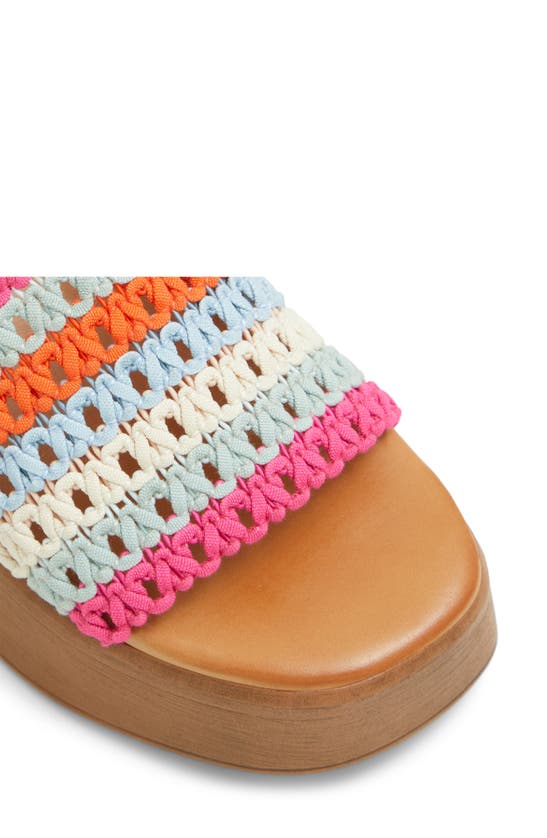 Shop Aldo Yassu Platform Slide Sandal In Pink Multicolor