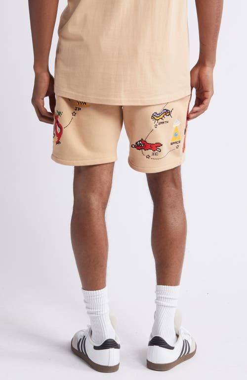 Shop Icecream Destination Drawstring Shorts In Candied Ginger